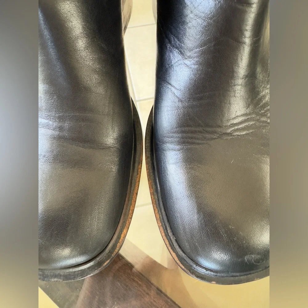 Gucci Black Leather Buckle Boots - Picture 6 of 9